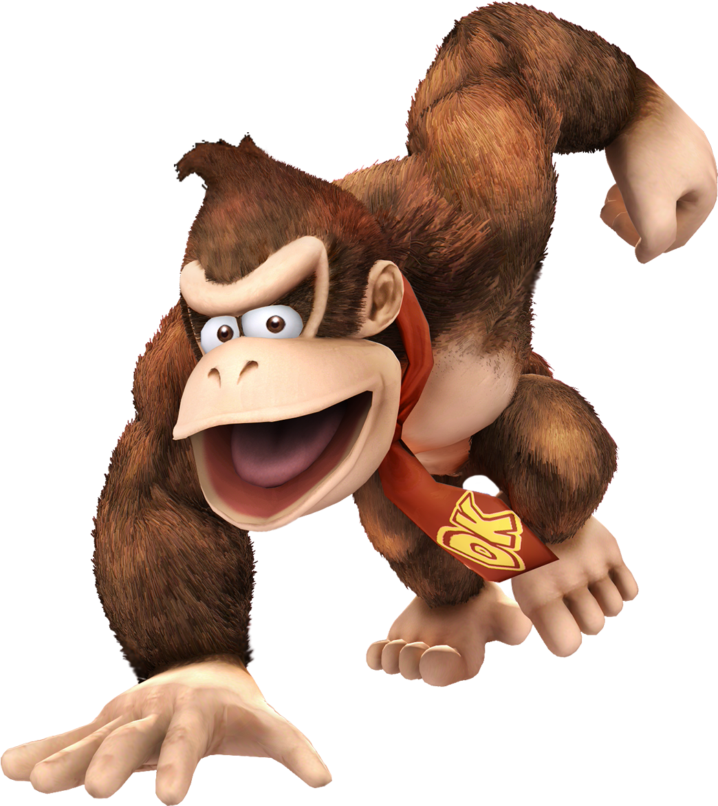 Donkey Kong Png Image With Transparent Background - Smash Ultimate Donkey Kong Render (1130x1200), Png Download