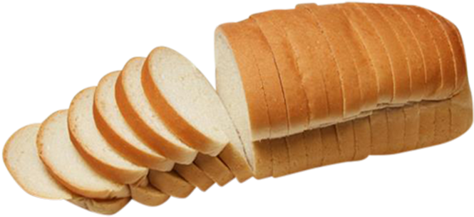 White Bread Png Png Download - Sliced Bread Loaf Png (760x570), Png Download