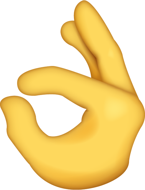 Download Ok Hand Sign - Ok Hand Emoji Png (492x642), Png Download