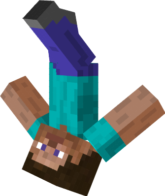 Steve Transparent Minecraft Player - Minecraft Steve Falling (335x398), Png Download