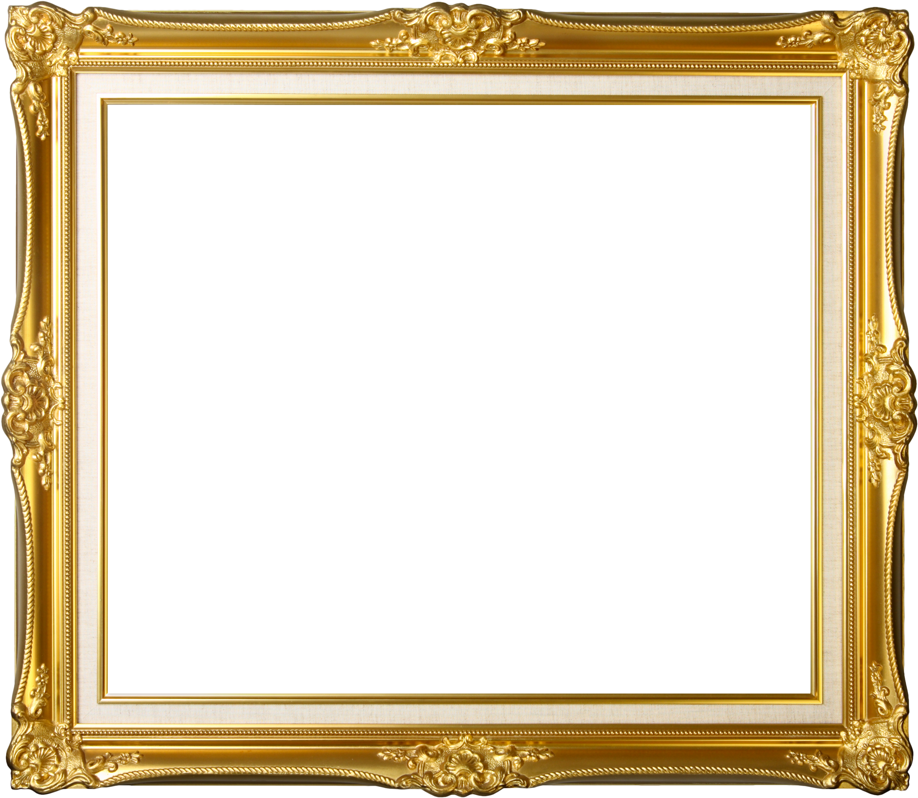 Gold Frame (3603x3153), Png Download