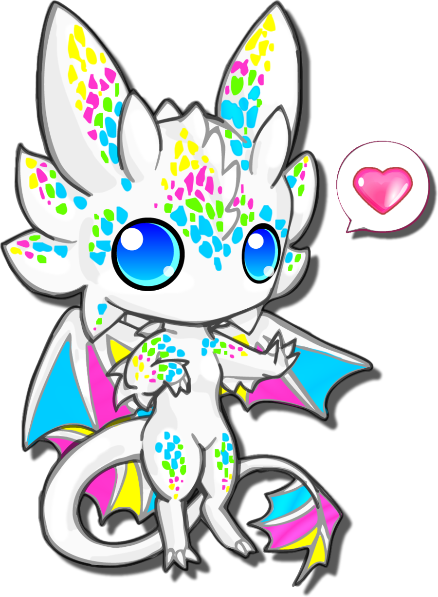 Clipart Chibi - - Chibi Dragon (900x1224), Png Download