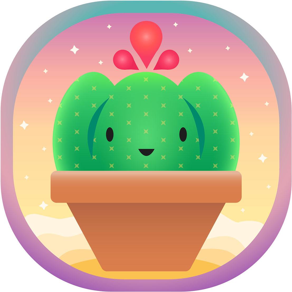 Emoji Design - Cactus (1200x1200), Png Download