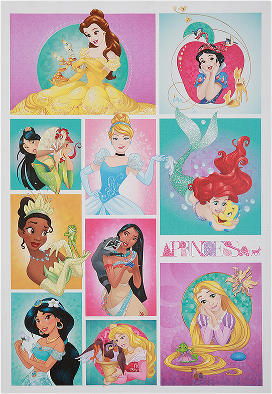 Best 80 Princess Wall Art Inspiration Design Of Best - Disney Ariel Dream Big Balloon Bouquet, Multicolor (800x800), Png Download