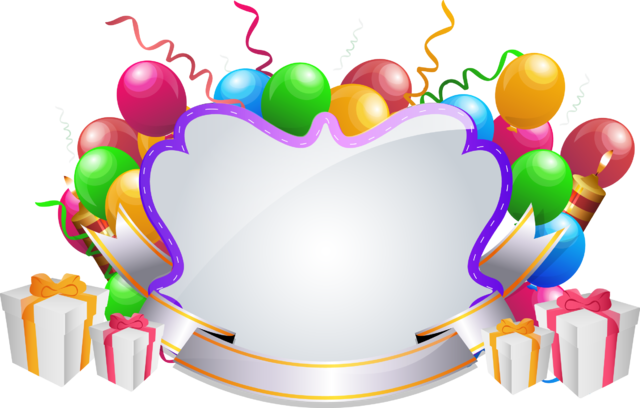 Imagen Marco Forma Abstracta - Globos Y Regalos Png (640x408), Png Download