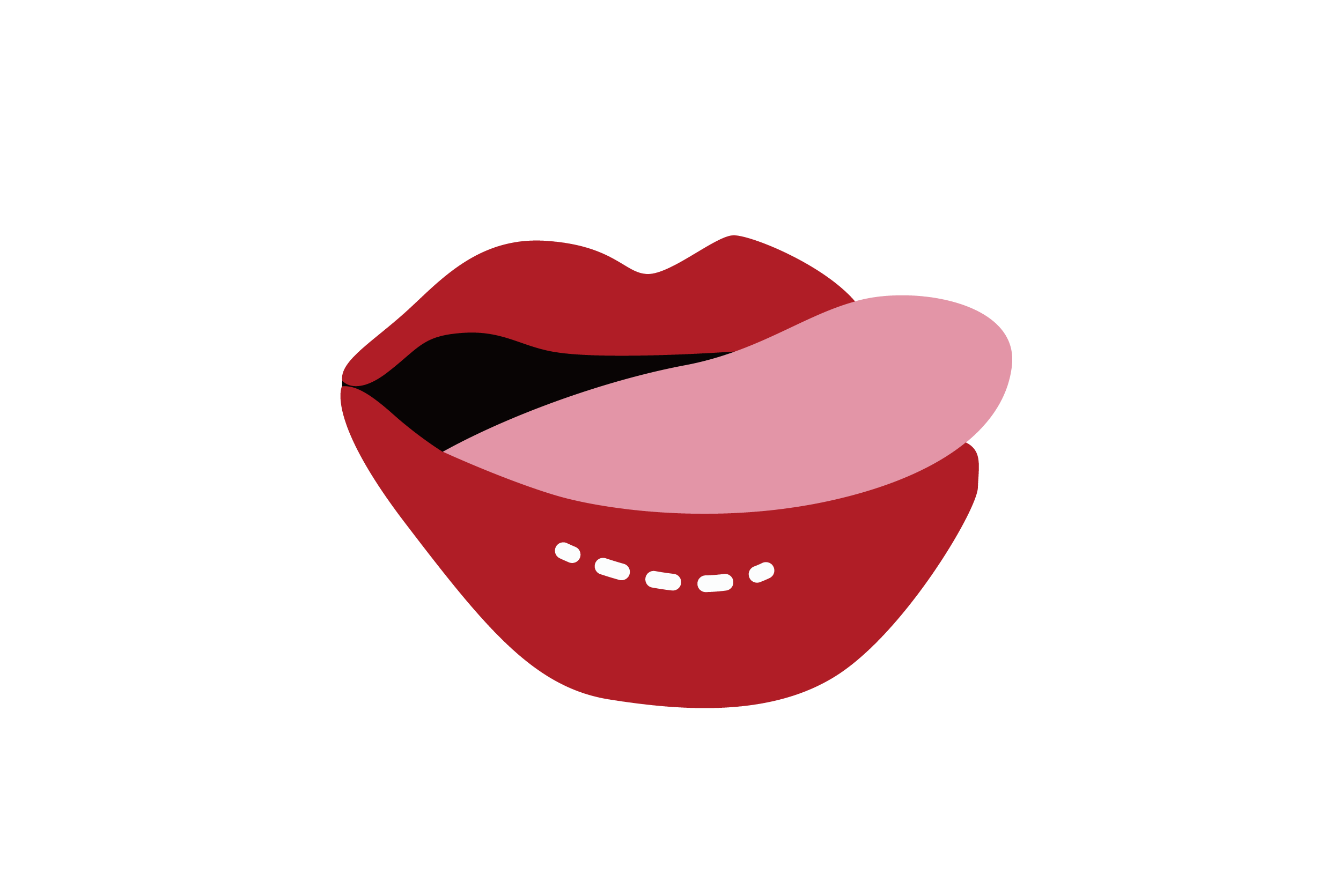 Lip Tongue Icon - Lip (2485x1671), Png Download