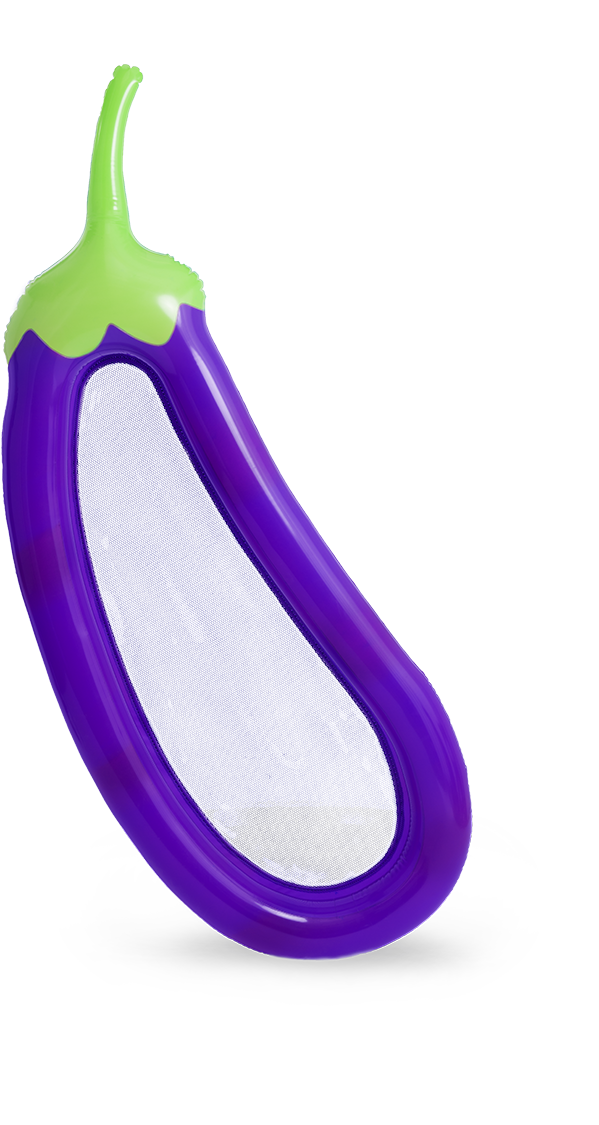 Giant Eggplant Pool Float - Eggplant Float (750x1124), Png Download