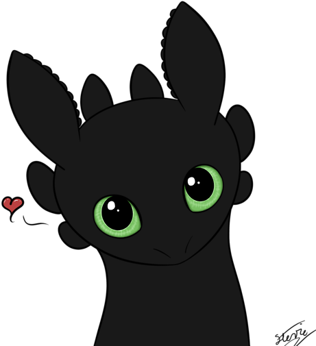 Cute Could Be A Fun Painting For - Baby Toothless Drawings Of Cute Toothless (500x538), Png Download