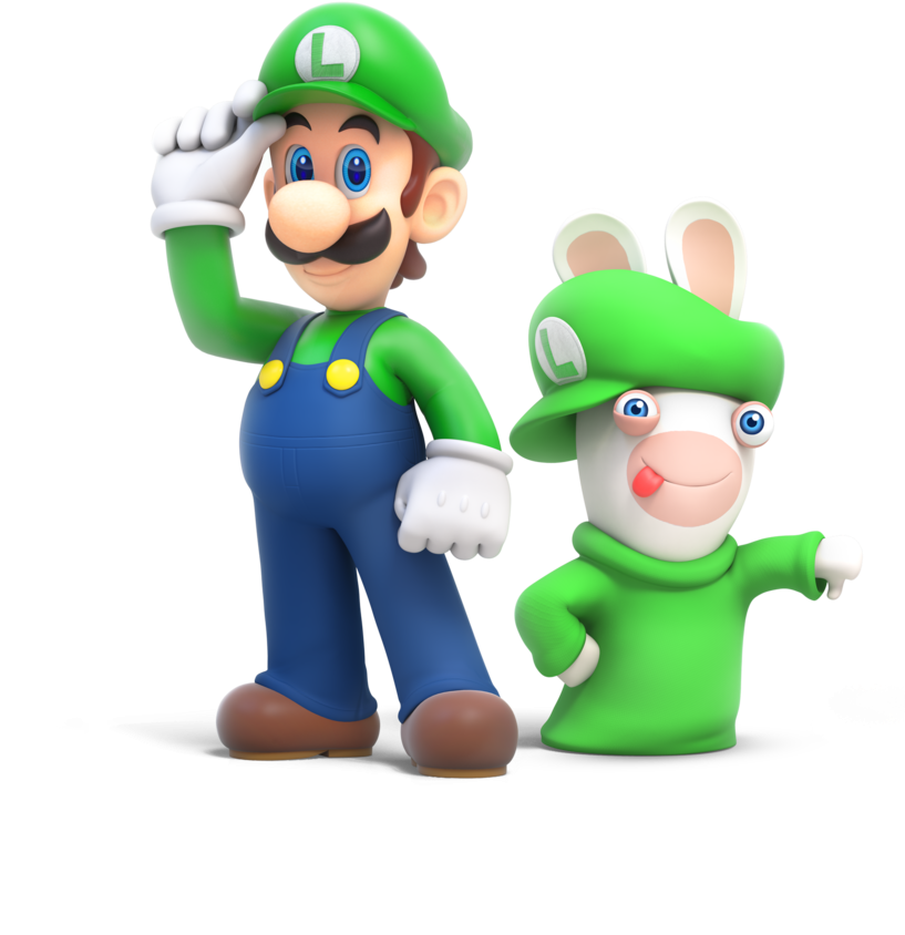 Luigi N Rabbid - Super Mario Odyssey Luigi (900x900), Png Download