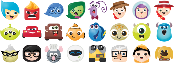 Disney Emojis - Dibujos De Disney Emojis (750x291), Png Download