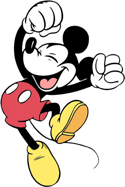 Cartoon Character Tattoos, Cartoon Characters, Disney - Old Mickey Mouse Png (414x613), Png Download