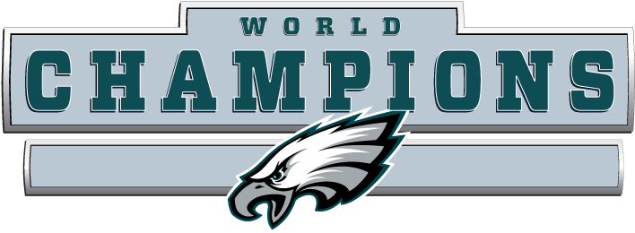 Eagles World Champions - Philadelphia Eagles (746x278), Png Download