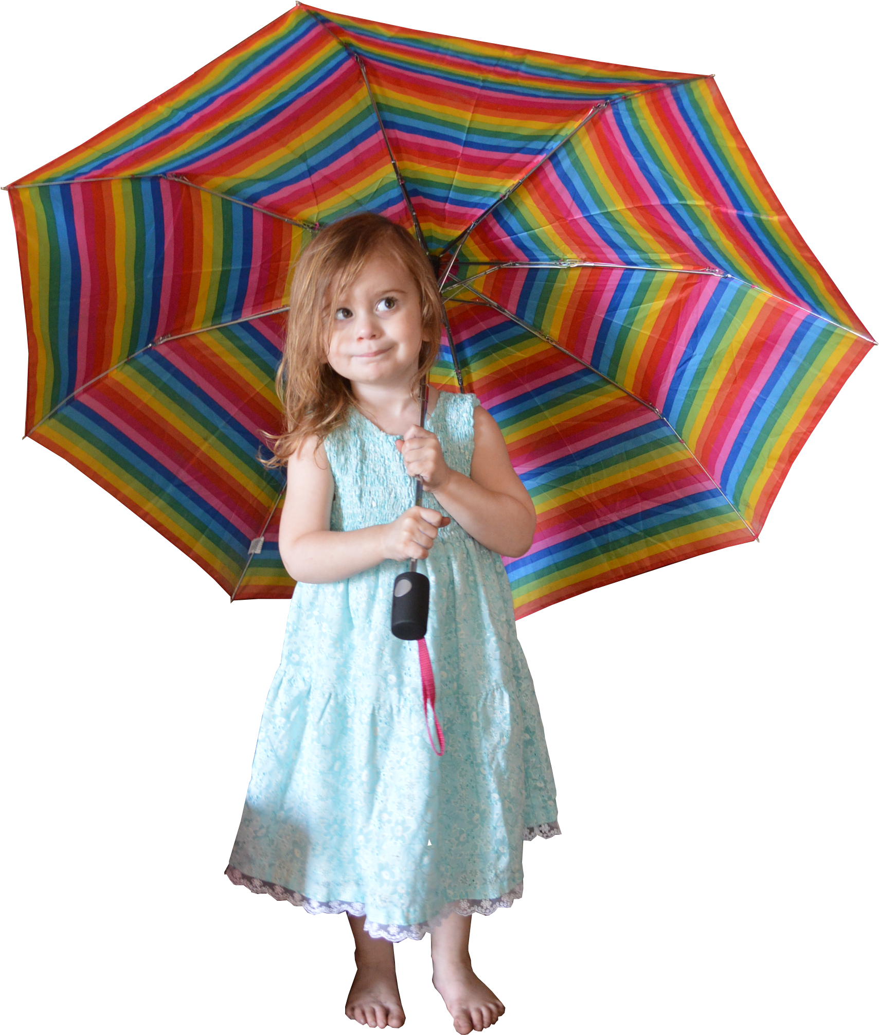 Child Girl Free Png Image - Umbrella With Girl Png (2000x3008), Png Download