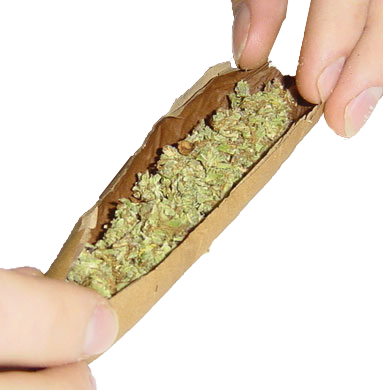 Rolling A Blunt - Rolling A Blunt Transparent (383x390), Png Download