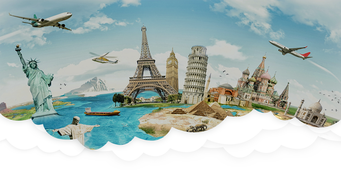 My Account - Travel The World Monuments (1366x683), Png Download