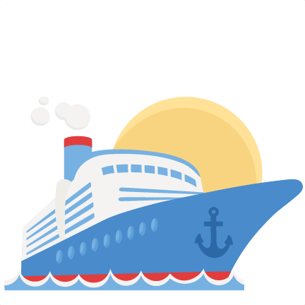 Cruise Ship Svg Scrapbook Cut File Cute Clipart Files - Cruise Clipart (432x432), Png Download