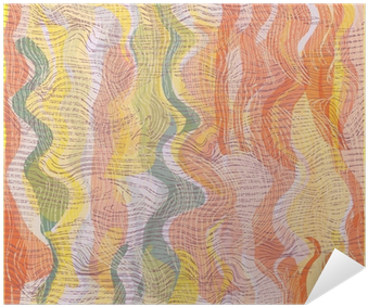 Vector Abstract Watercolor Composition With Wavy Stripes - Modern Art (400x400), Png Download