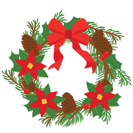 Christmas Wreath Clipart To Printable - Wreath (432x432), Png Download