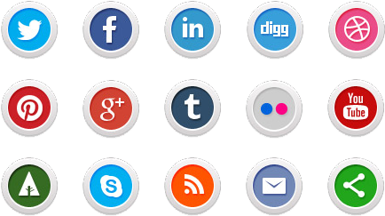 Social Icons Transparent Png - All Different Social Media (600x300), Png Download