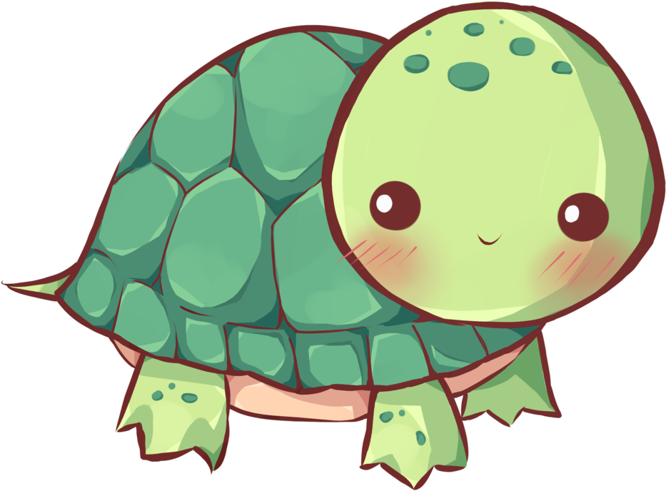 Download Turtle Png Transparent Images Transparent - Kawaii Turtle (1024x922), Png Download