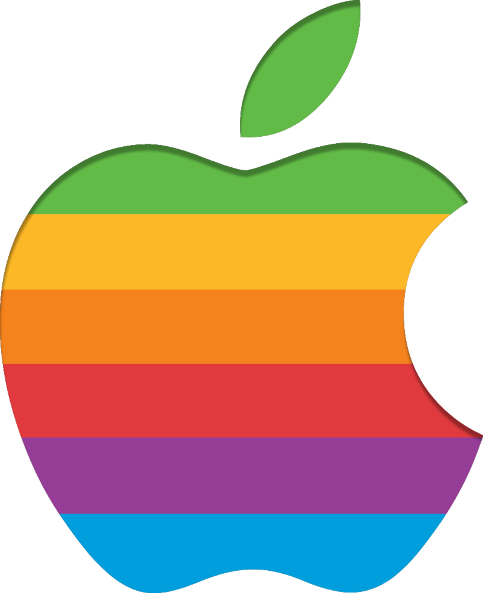 Clip Library Stock Apples Transparent Tumblr - Apple Logo 1977 (1606x1970), Png Download