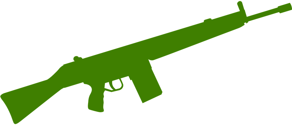 Collection Of Cartoon Gun Cliparts Buy Any - Machine Gun Silhouette (960x480), Png Download