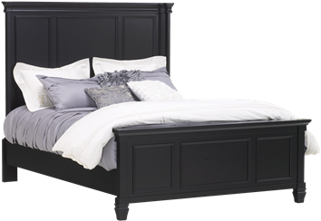 Bedroom Furniture Rental - Transparent Black Bed (450x282), Png Download