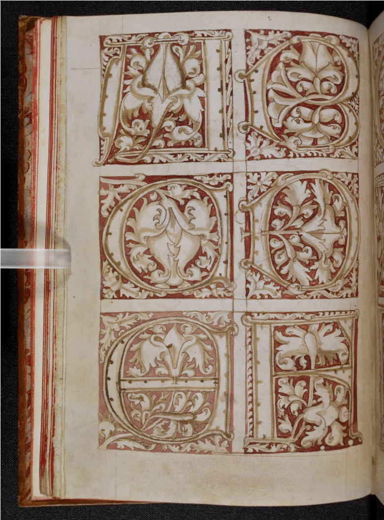 Examples Of A Model Book From The British Library - Book (2499x1055), Png Download
