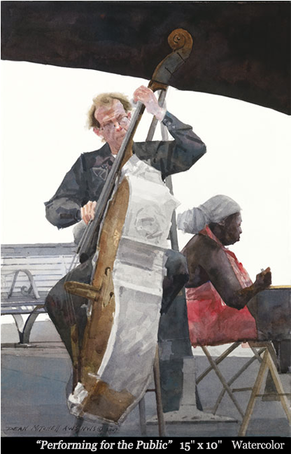 Dean Mitchell Studio - Kris Parins Watercolor Aws (625x675), Png Download