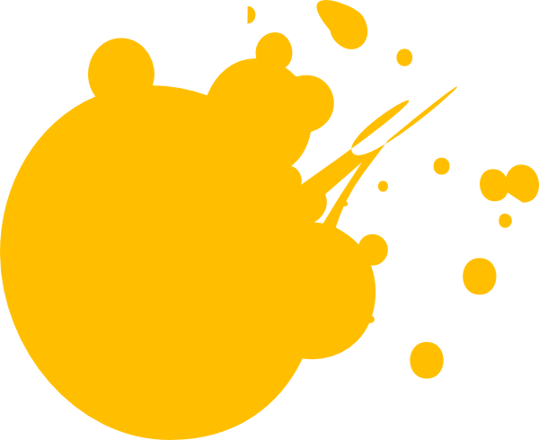 Orange Dot Splat Clip Art - Green Paint Splatter (600x490), Png Download