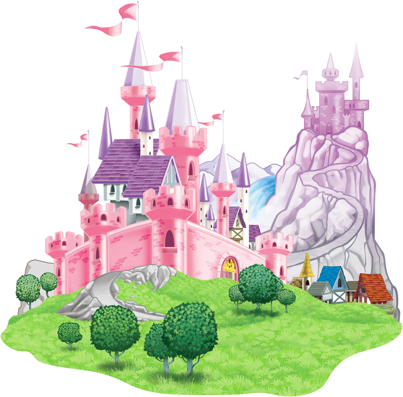 Clipart Resolution 1594*1592 - Chateau Conte De Fée (1594x1592), Png Download