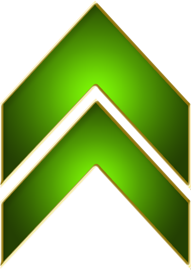 Green Up Arrow Png - Arrow (591x591), Png Download