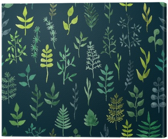 Vector Green Watercolor Floral Seamless Pattern - Watercolor Painting (400x400), Png Download