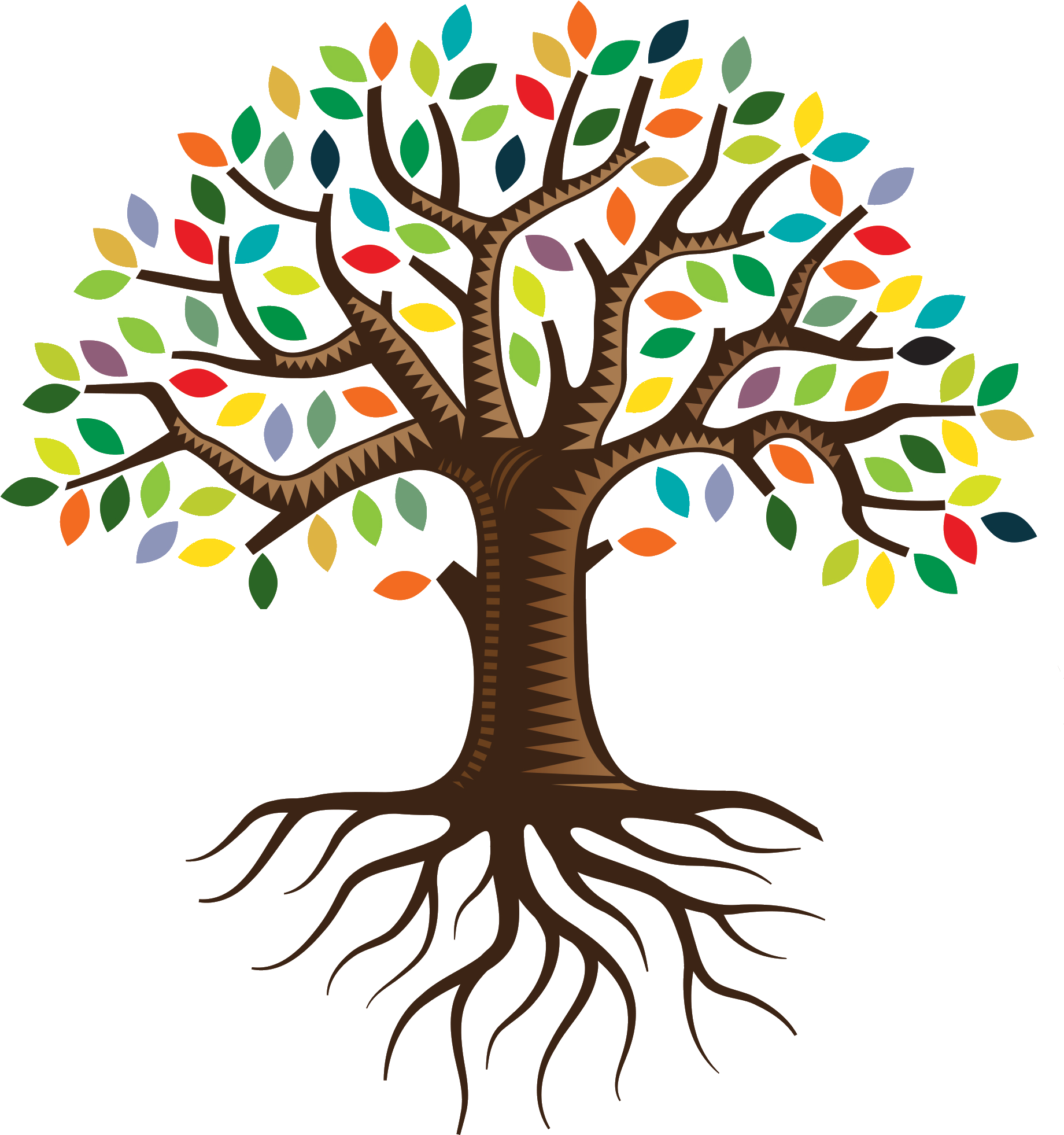 Root Qc Family Tree Logo Clip Art - Transparent Tree Of Life - Free