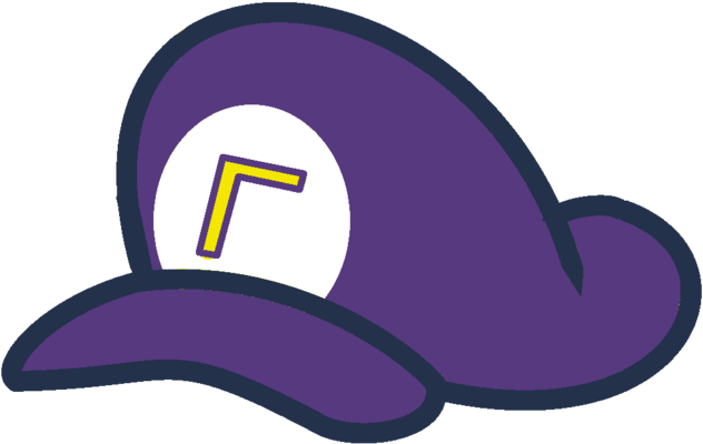 Waluigi's Hat - Gorro De Mario Bros Png (1032x774), Png Download