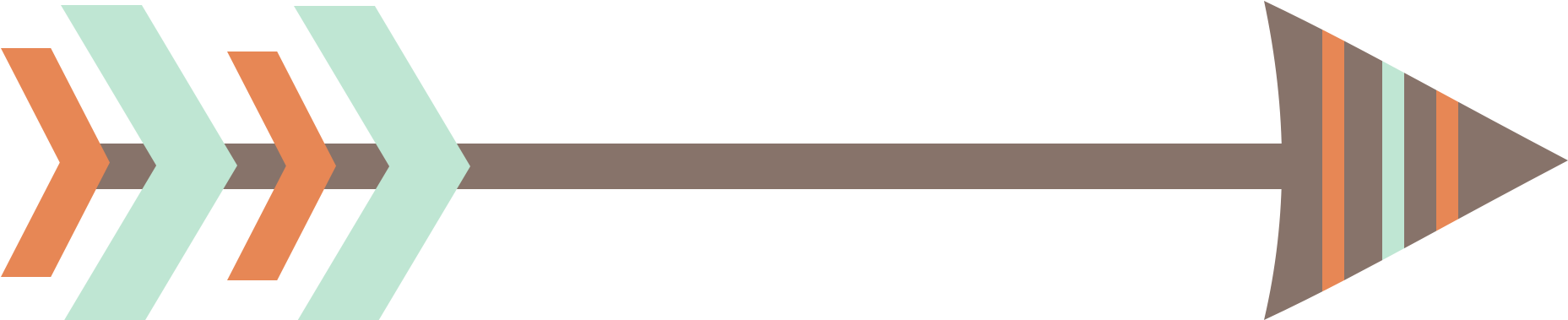 Trible Cliparts Arrows Cliparts Zone - Portable Network Graphics (1873x378), Png Download