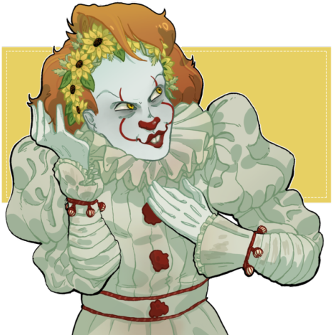 Pennywise Did Nothing Wrong Ever Uwu Sweet Innocent - Pennywise Fanart (500x485), Png Download