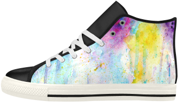 Watercolor Drips Aquila High Top Microfiber Leather - Fictional Character (500x500), Png Download