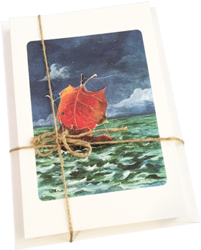 Leaves - " - Gallery-wrapped Canvas Art Print 7 X 10 Entitled Leaf (380x380), Png Download