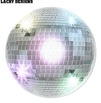 Share This Image - 70s Disco Ball (350x356), Png Download