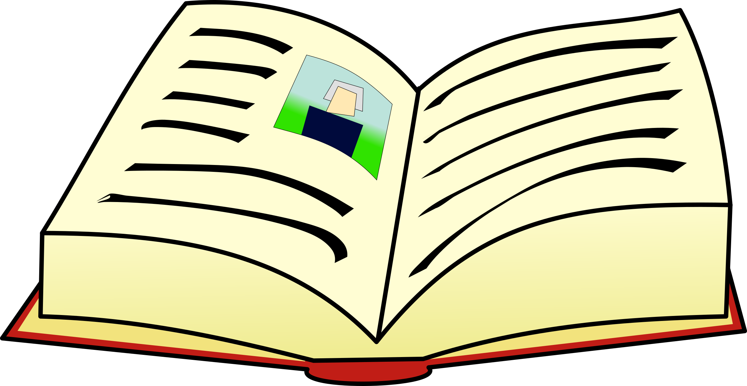 Book Vector Freeuse Download - Open Book Clip Art Hd (2400x1240), Png Download