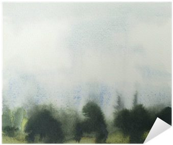 Abstract Watercolor Landscape - Watercolor Painting (400x400), Png Download