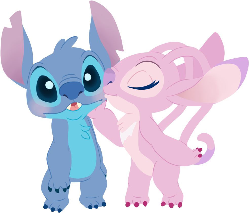 Angel And Stitch By Decapitated Kittens-d8jm5yn - Stitch And Angel Iphone (1024x916), Png Download