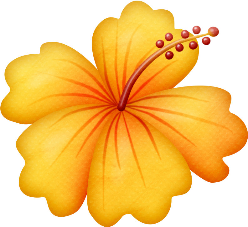 Download Flores Animadas Infantiles Con - Hawaii Flowers Clipart PNG Image  with No Background 
