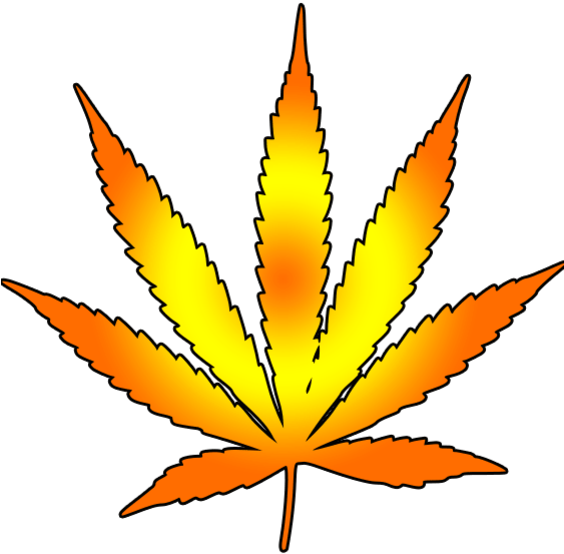 Weed Clipart Leaf Draw - Weed Logo Transparent Background (562x599), Png Download
