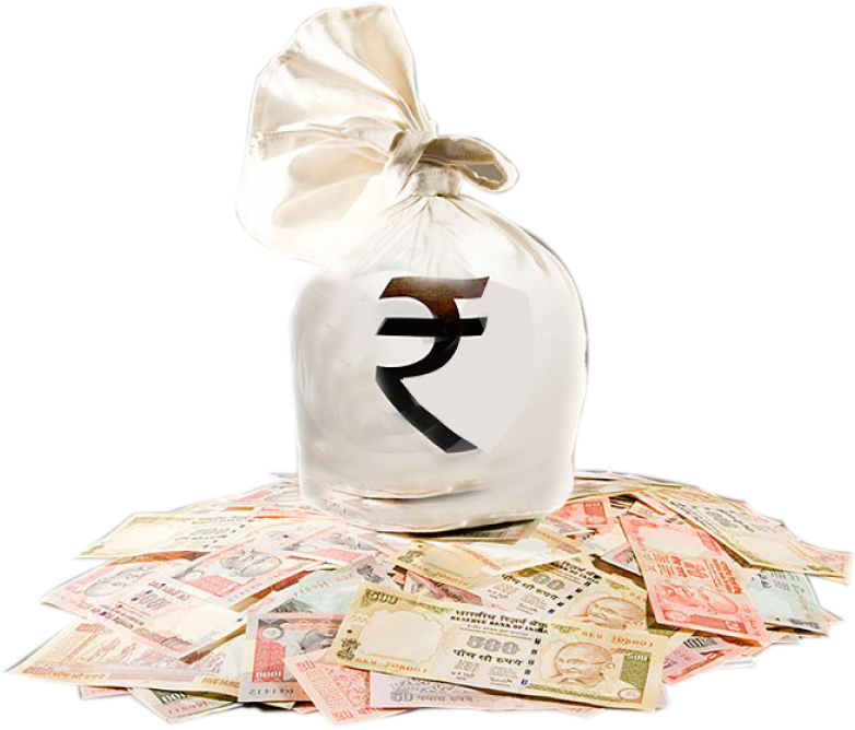 Free Png Indian Rupee Money Png Images Transparent - War On Cash - Demonetisation (850x702), Png Download