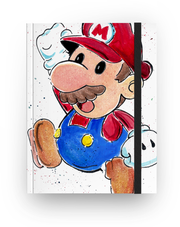 Caderno Super Mario De Juliana Mattosna - Video Game (800x800), Png Download
