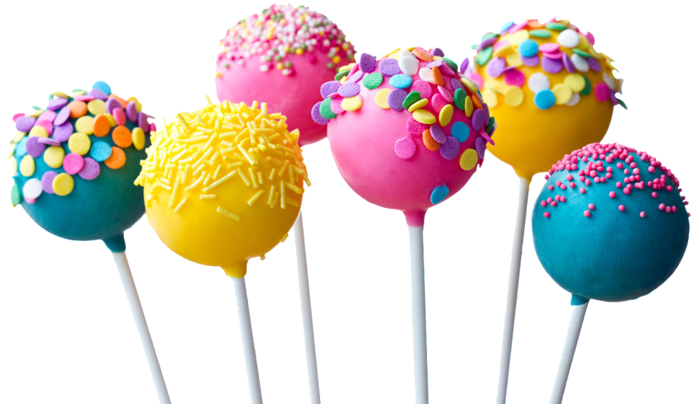 This Product Design Is Colored Lollipop Transparent - Cake Pops (1024x681), Png Download