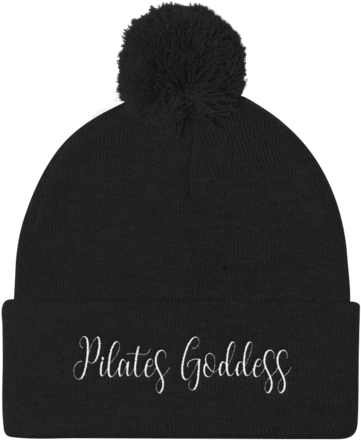 Pilates Goddess Pom Pom Knit Cap - Pom Pom Hat, Beanie, Beanie Hat, Pom Pom Beanie, Instagram (480x480), Png Download