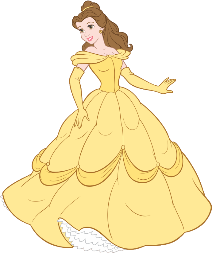 Belle Vector Svg Library - Princess Belle Vector (1600x1067), Png Download